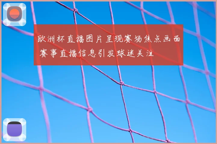 欧洲杯直播图片呈现赛场焦点画面 赛事直播信息引发球迷关注